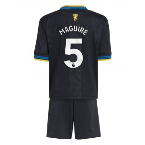 Fotbalové Dres Manchester United Harry Maguire #5 Dětské Třetí Oblečení 2025-26 Krátký Rukáv (+ trenýrky)